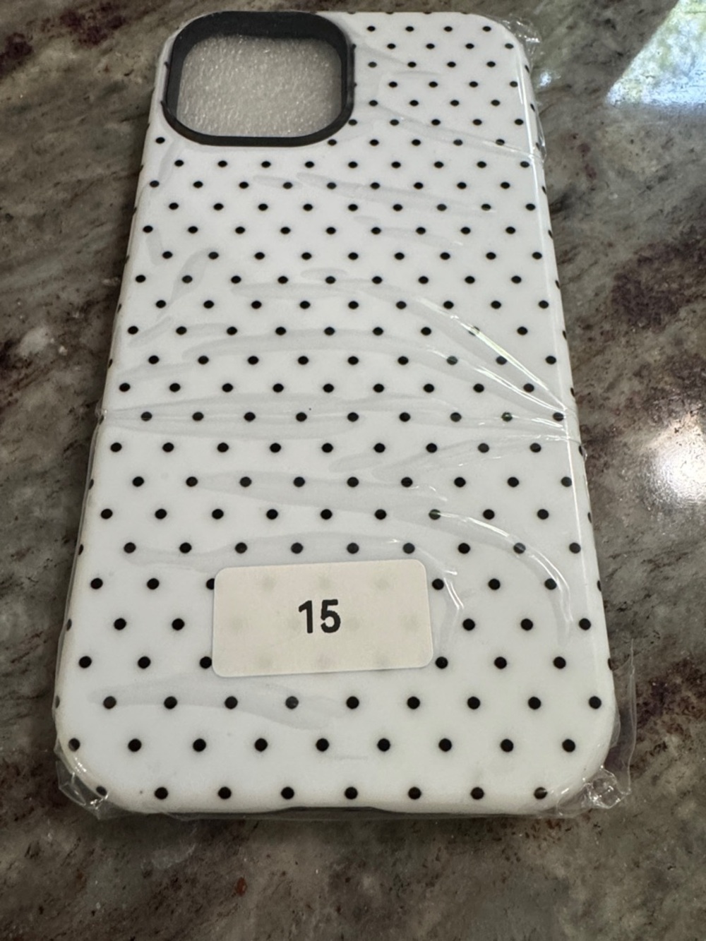 New White Polka Dot Smartphone Case - Stylish Protective Cover - Picture 2 of 5